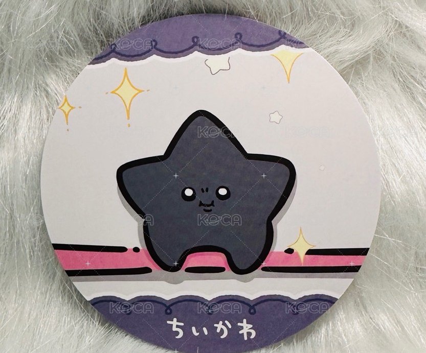 黑星杯墊
