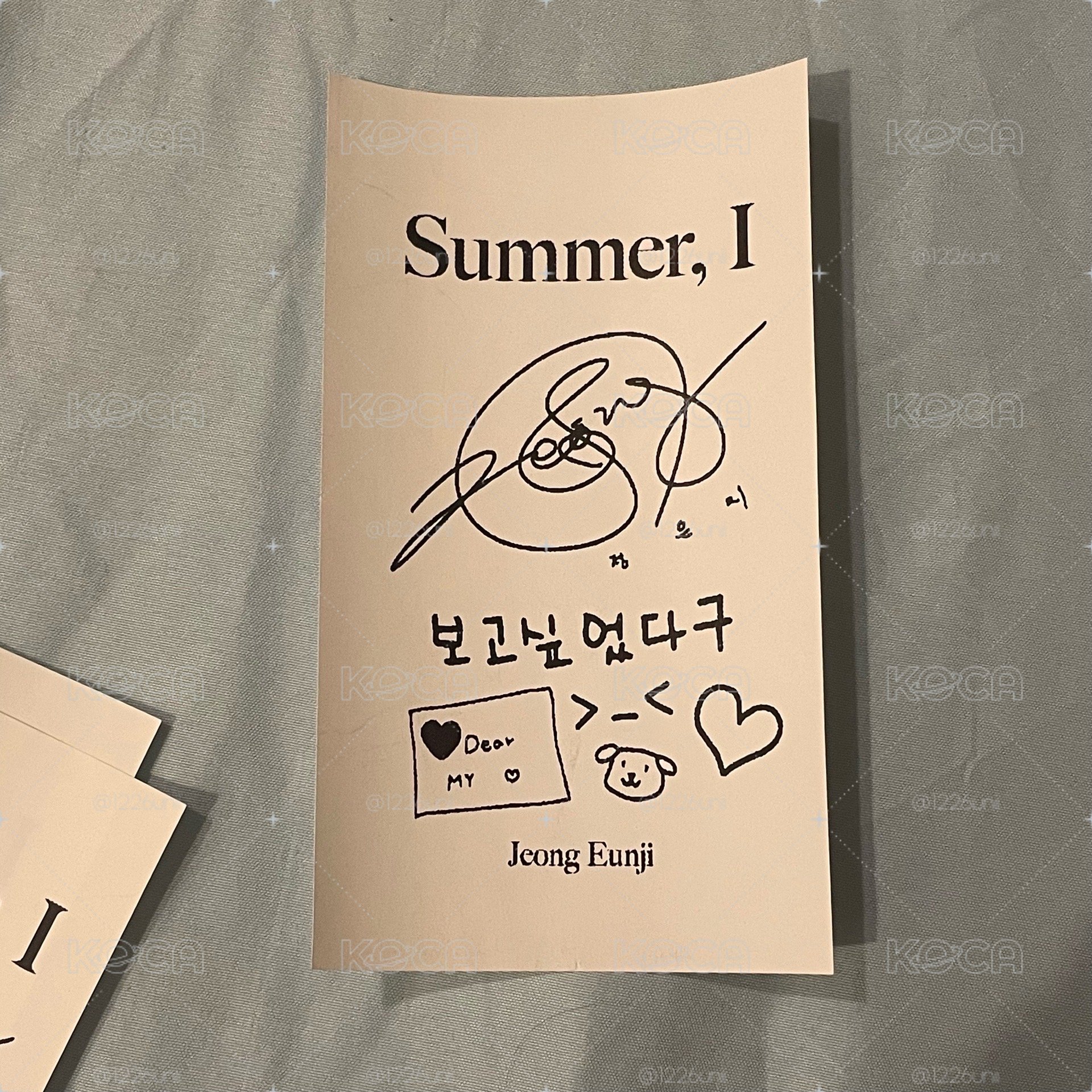 恩地Summer,I wm手寫紙