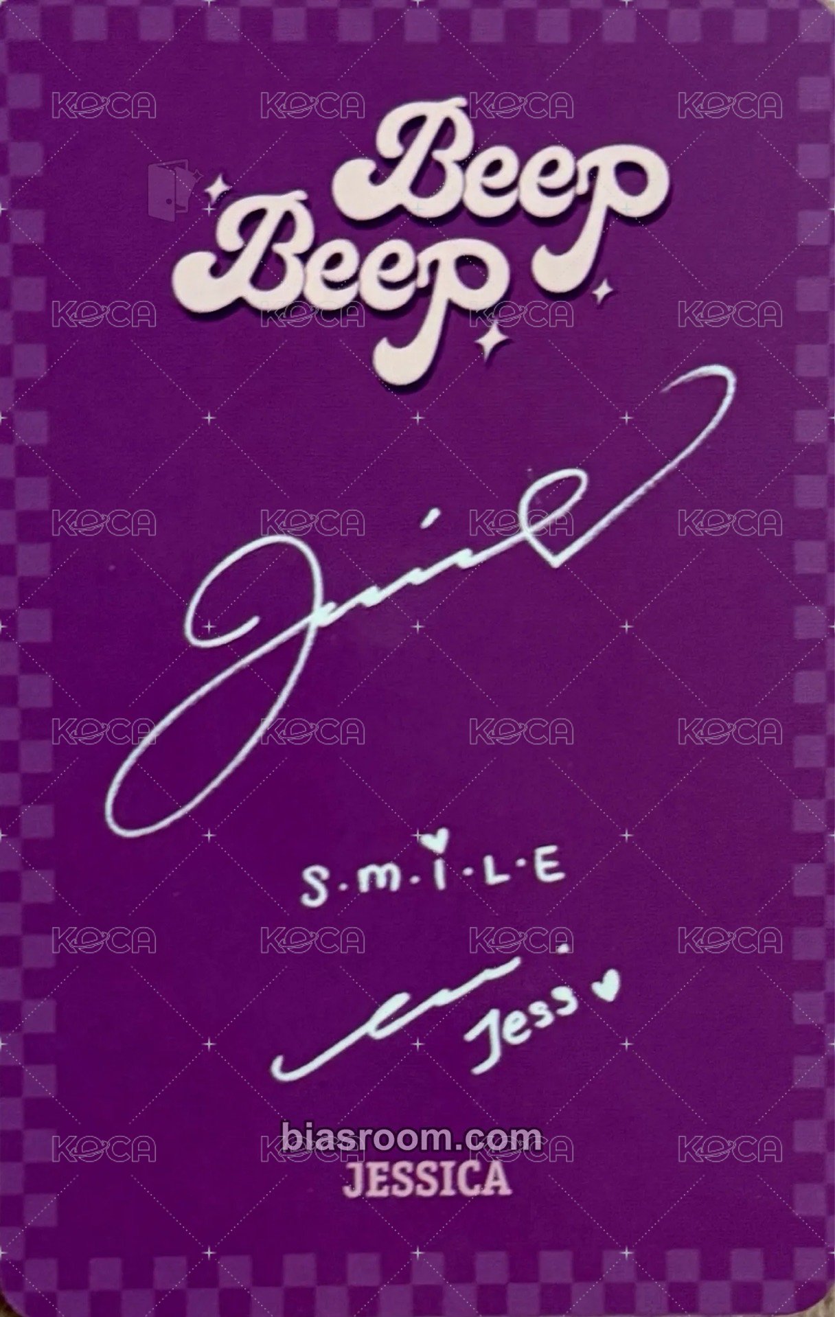 Beep Beep GOLDEN VER. 專輯卡  背面