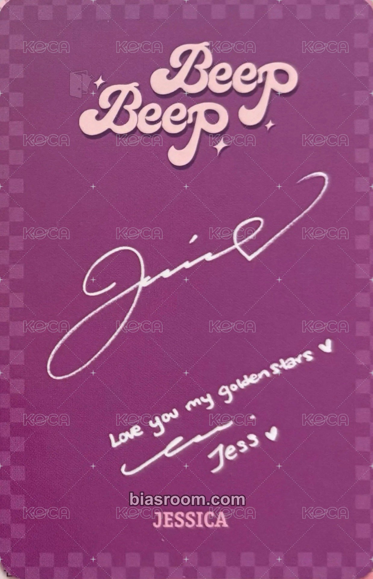 Beep Beep GOLDEN VER. 專輯卡  背面