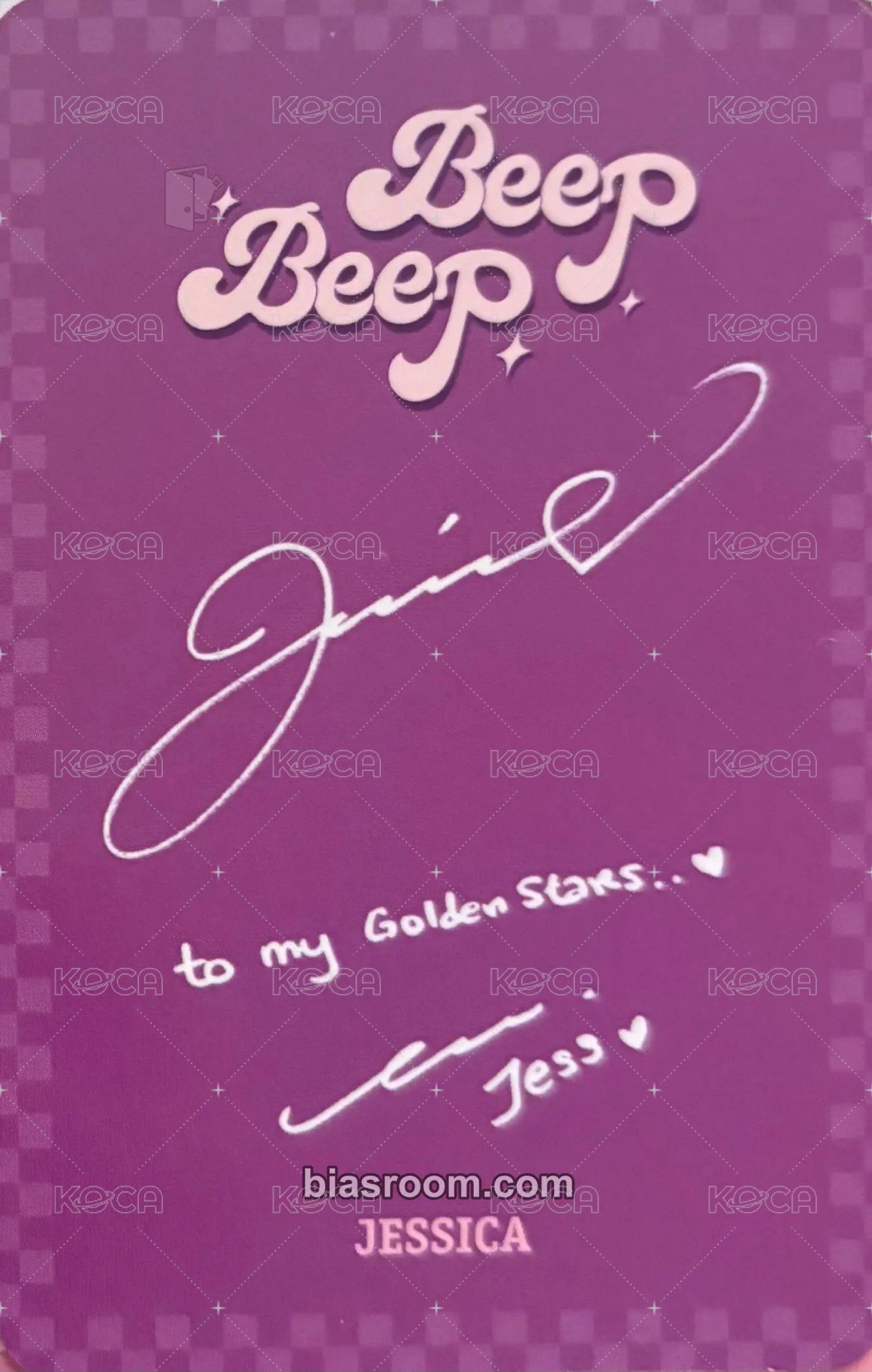 Beep Beep GOLDEN VER. 專輯卡  背面