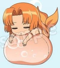 Stella Notes 真珠美人魚 趴睡 Q版 徽章 