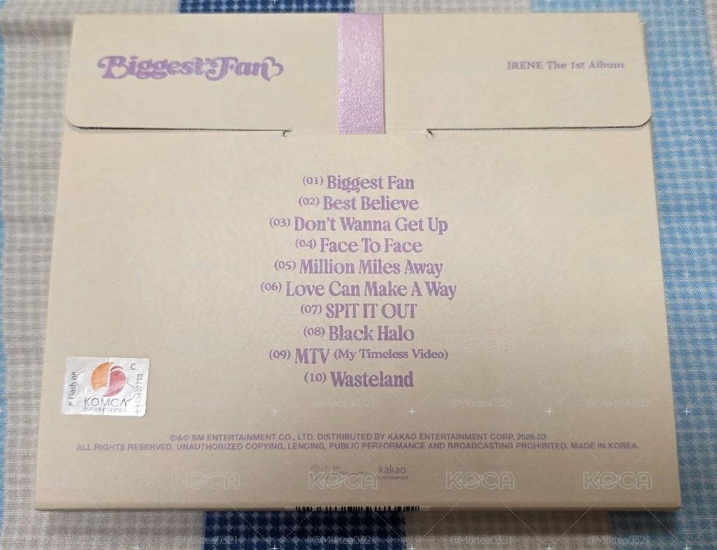 Irene 1st Album Biggest Fan compact version.