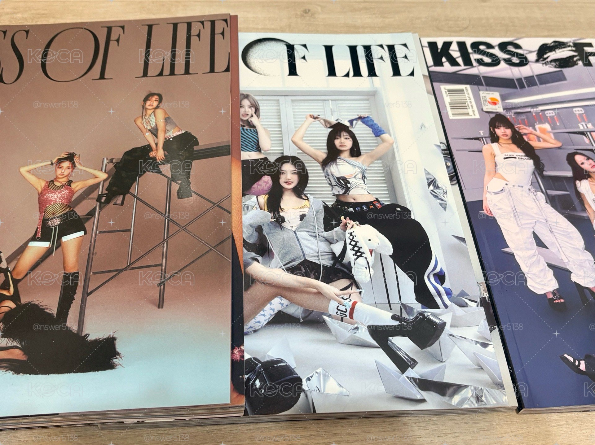 KISS OF LIFE專輯 一套三本