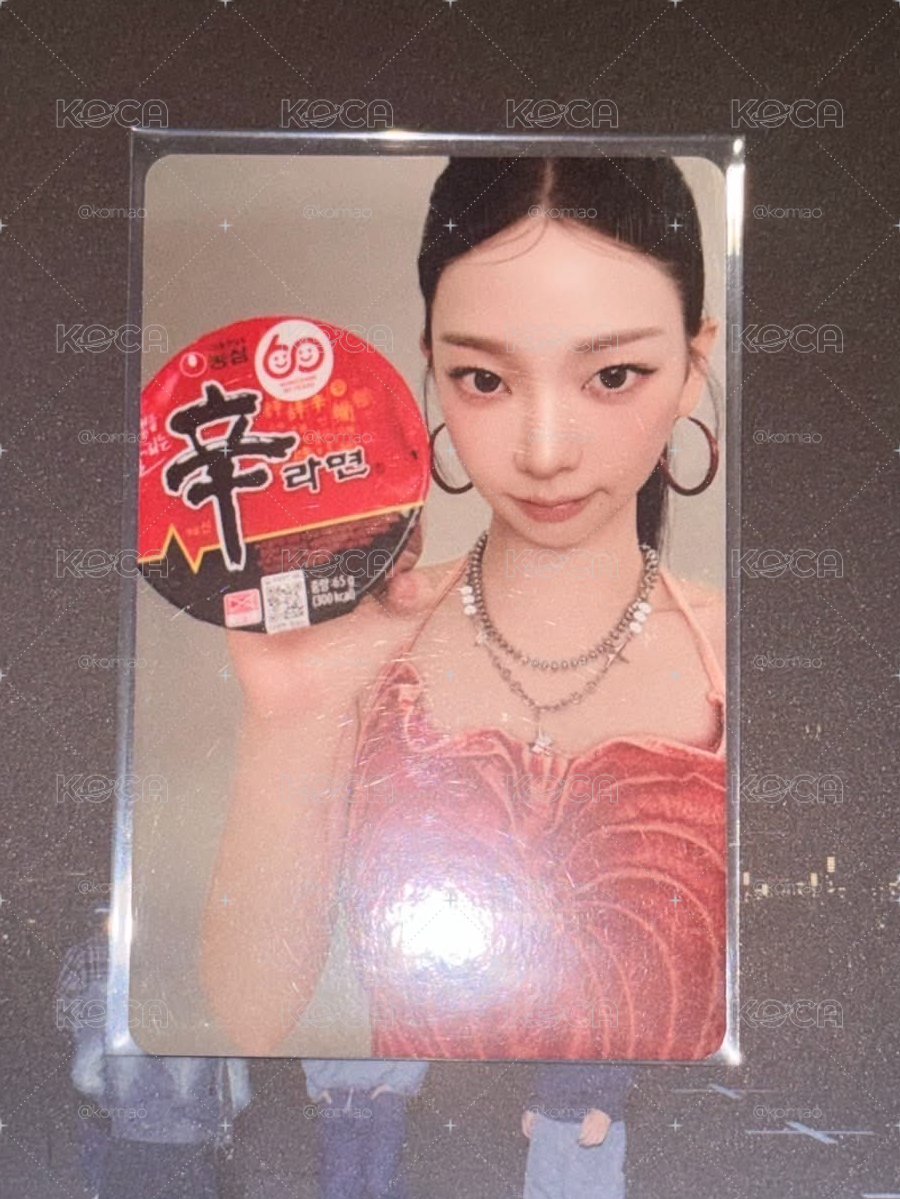 karina 辛拉麵代言卡