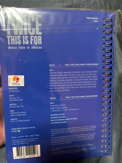 TWICE 仁川場DVD （藍光） 含特典