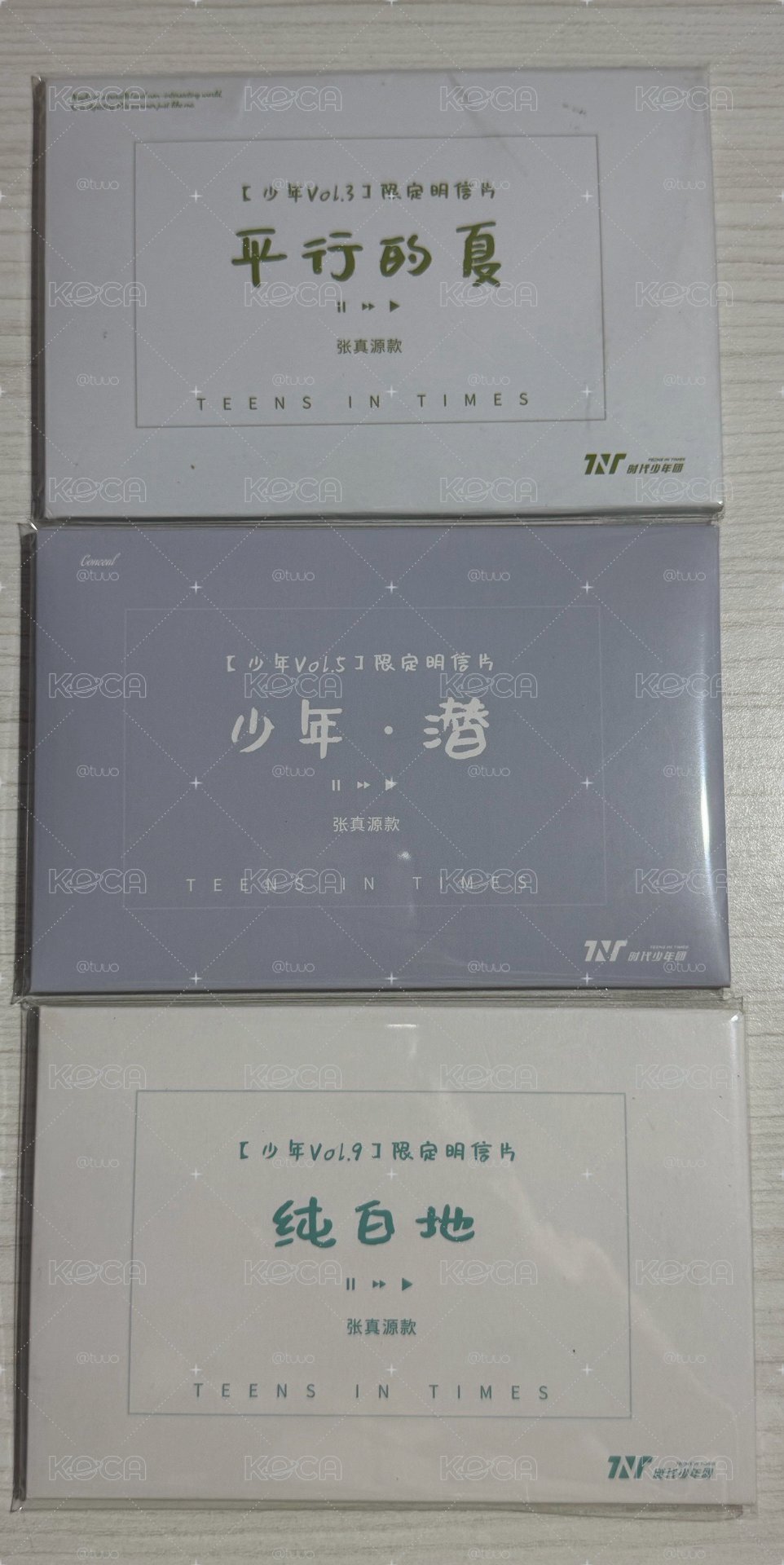 張真源 平夏/潛/純白地明信片