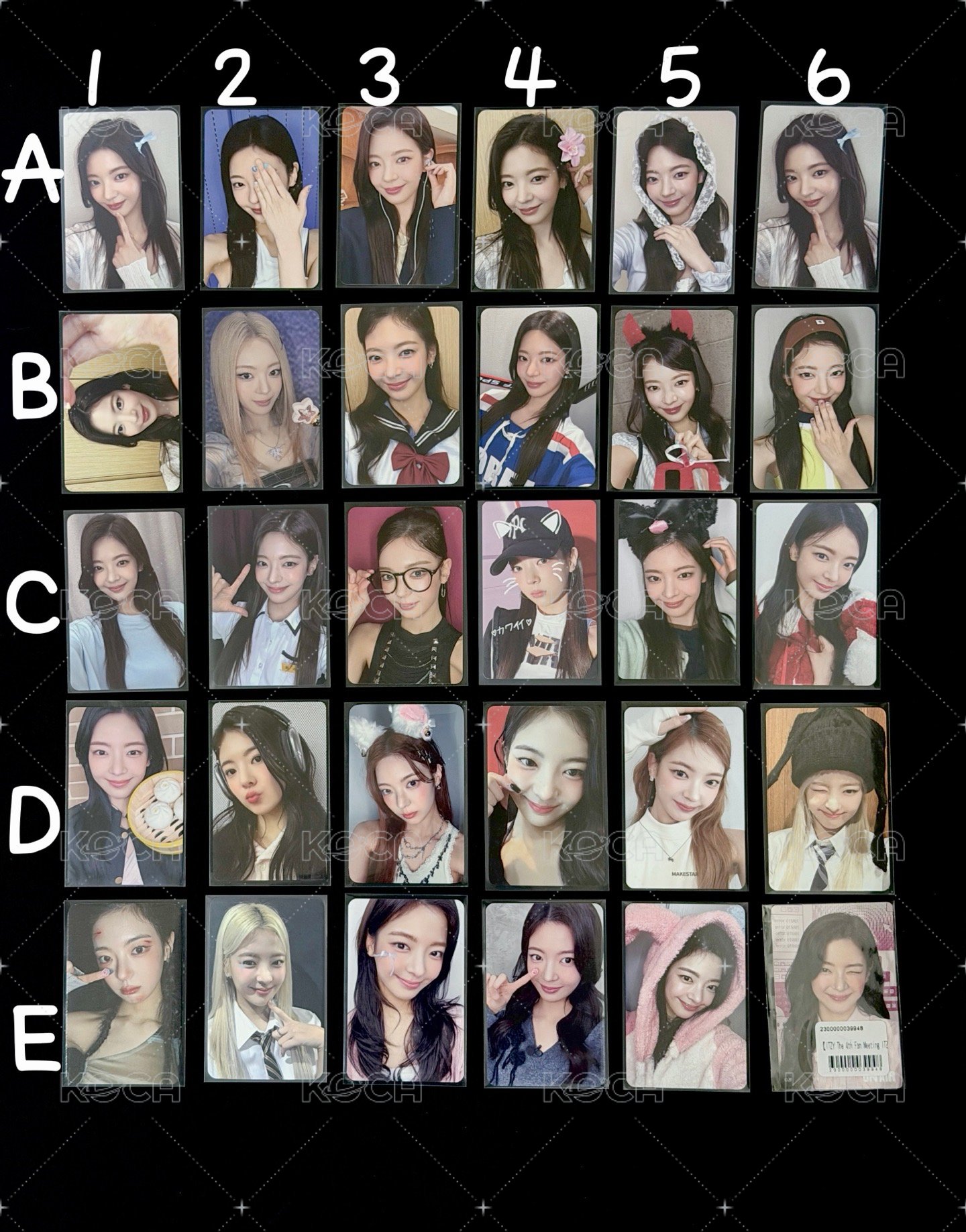 👑ITZY 粒粒特典卡