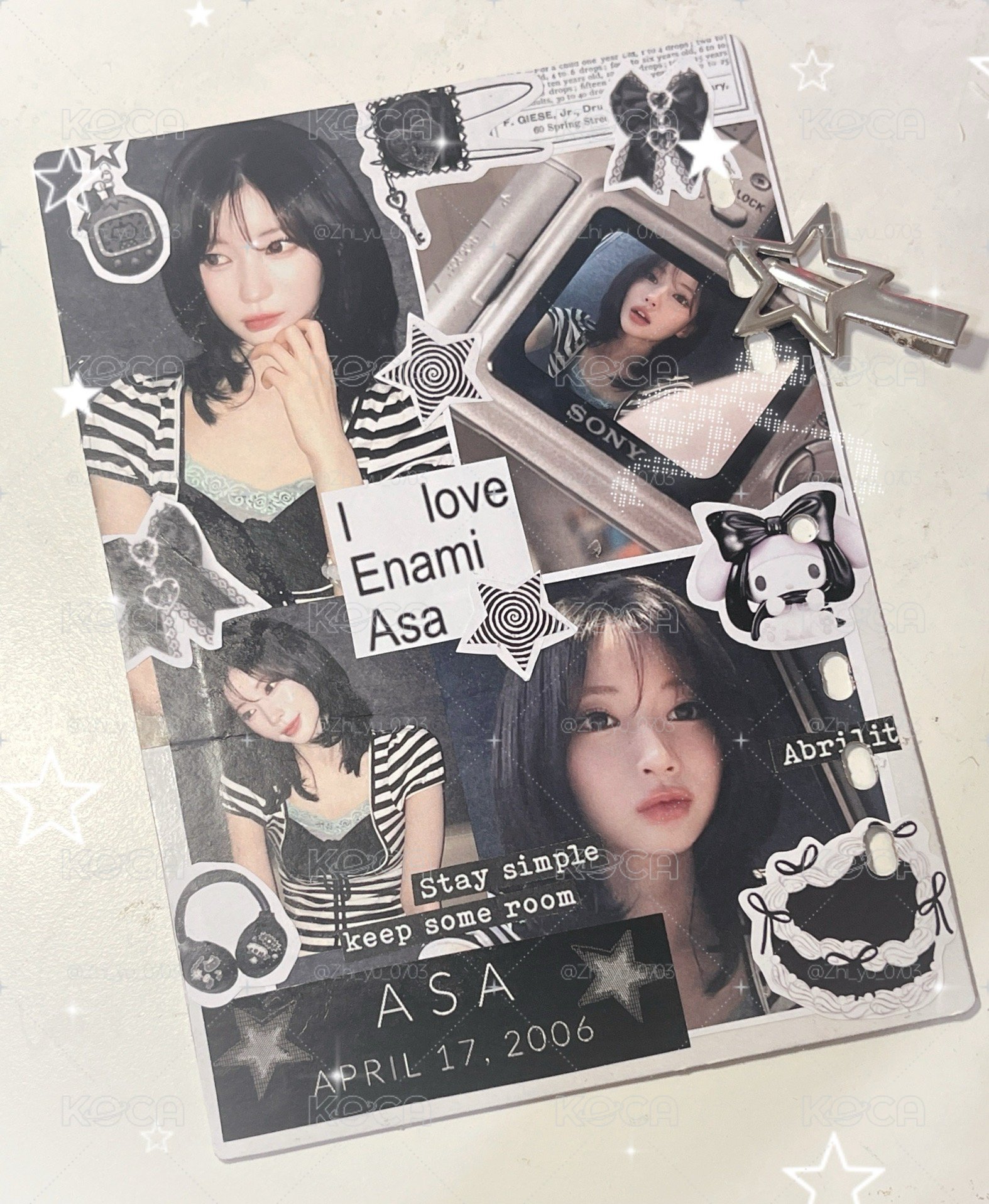 Babymonster Asa 雙面拼貼擋板🎀