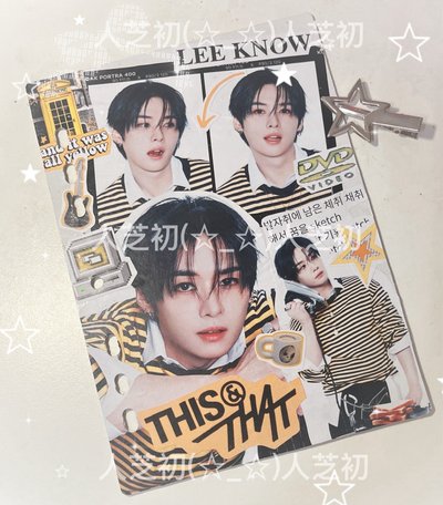 Straykids 旻A5 7孔雙面拼貼擋板