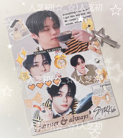 Straykids 旻A5 7孔雙面拼貼擋板
