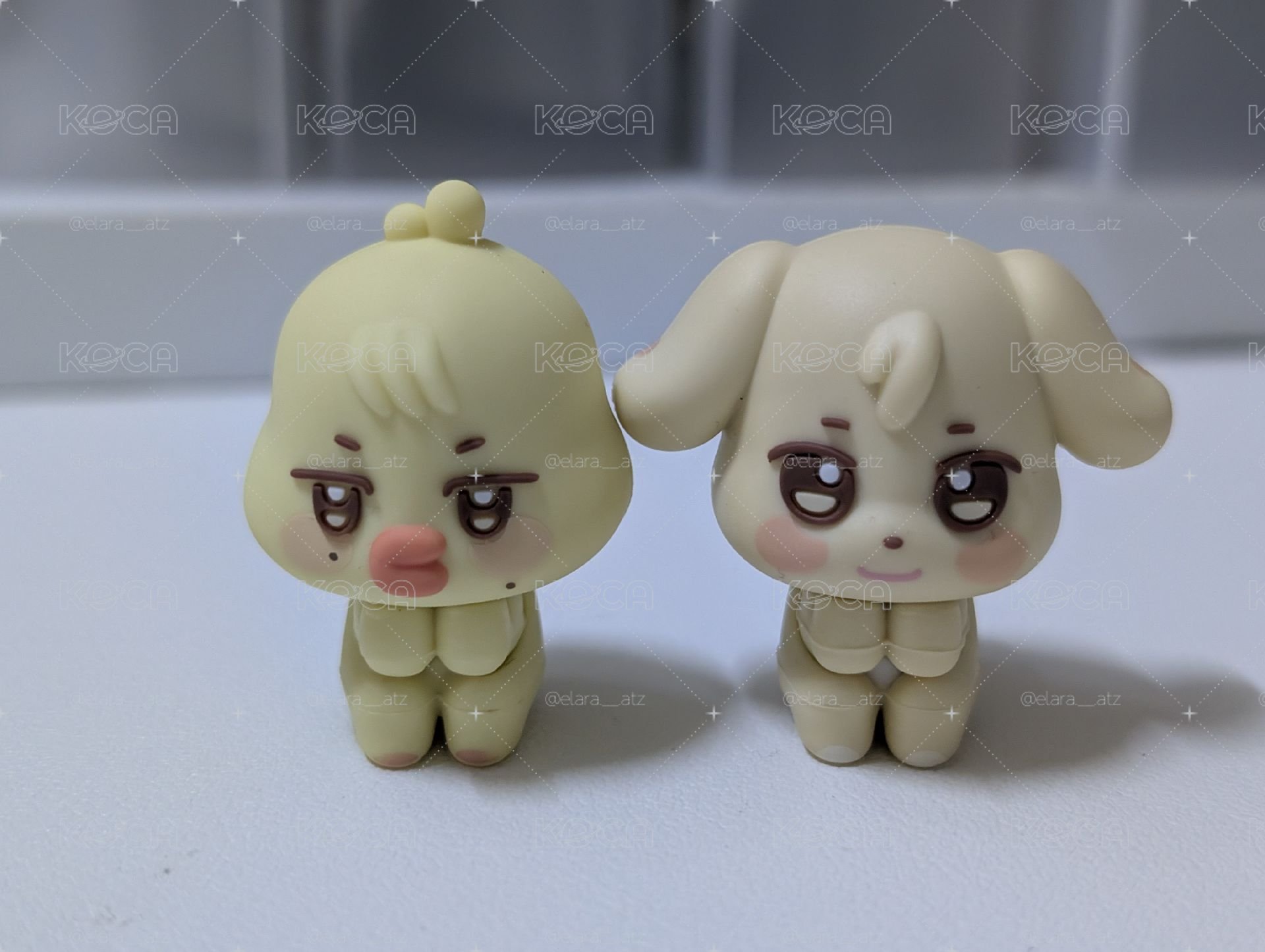 凸咚伊&蹦旼 小公仔