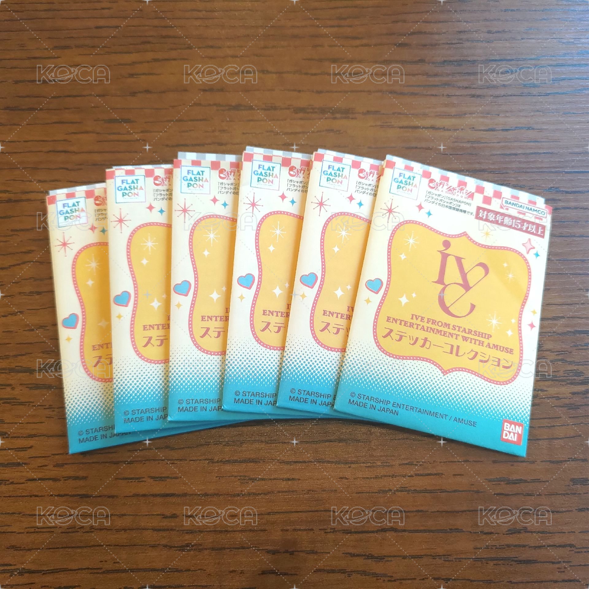 [現貨] IVE BANDAI萬代 2.0 貼紙平面扭蛋 一套6組