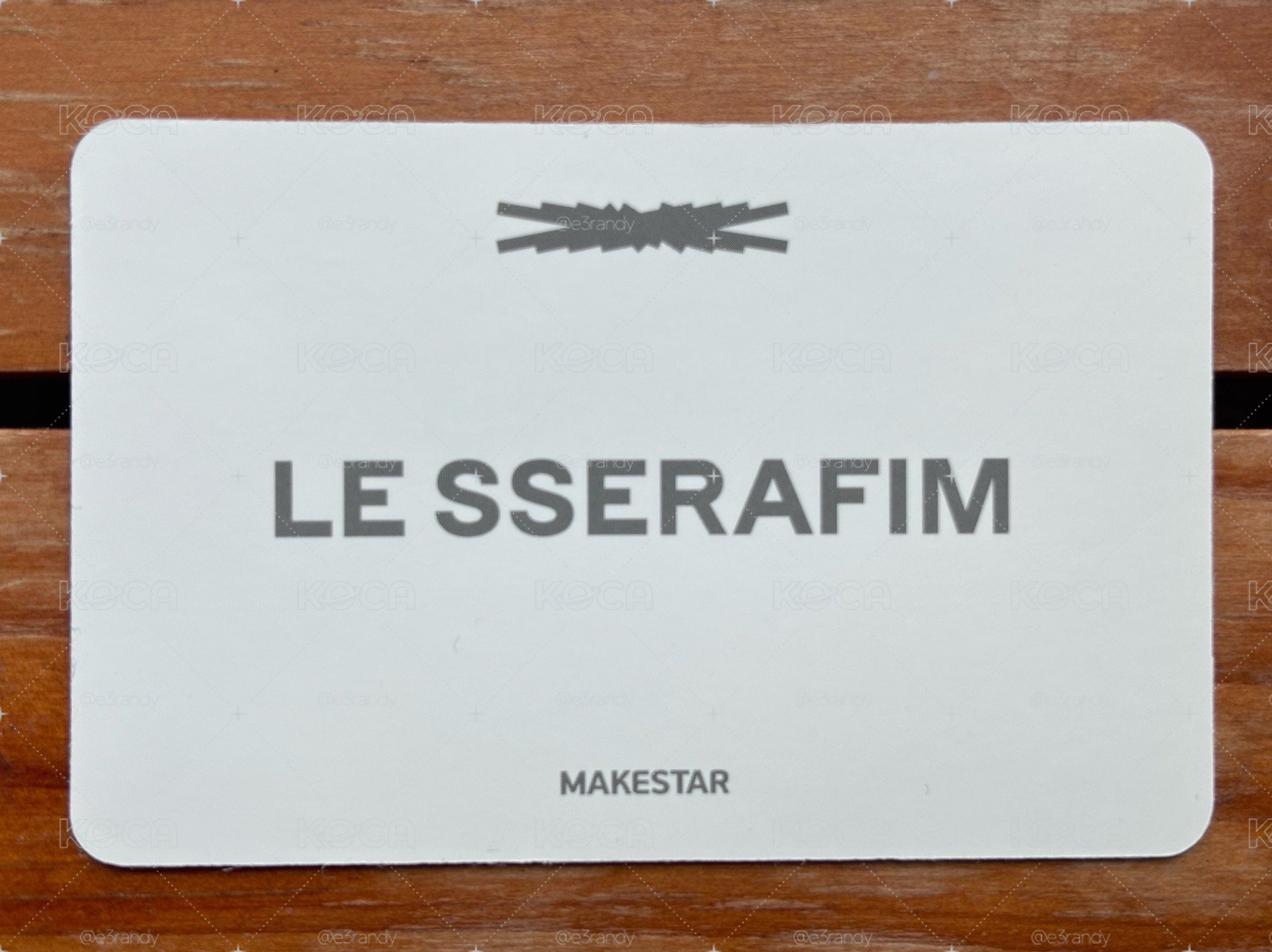 LE SSERAFIM EASY MAKESTAR 預售 團體卡 特典卡
