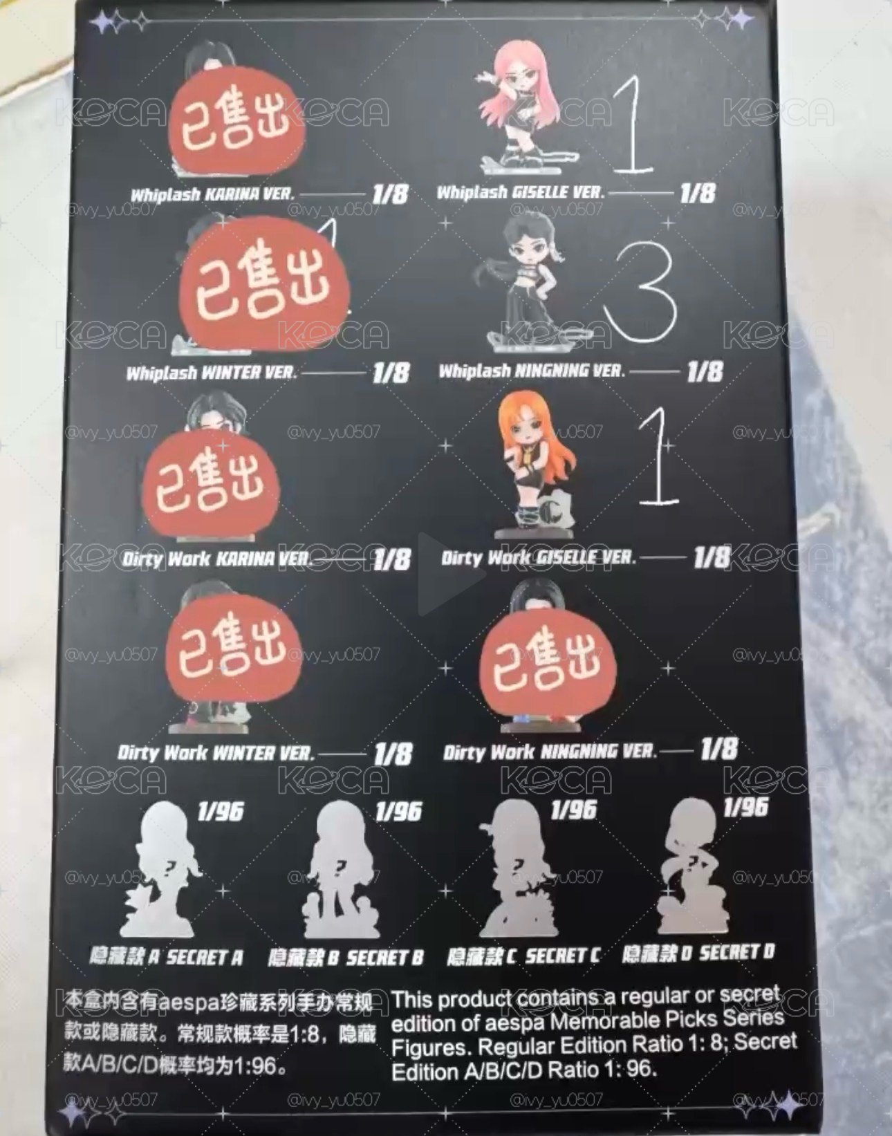 代友售 aespa pop mart Giselle Ningning 泡泡瑪特 常規款 現貨