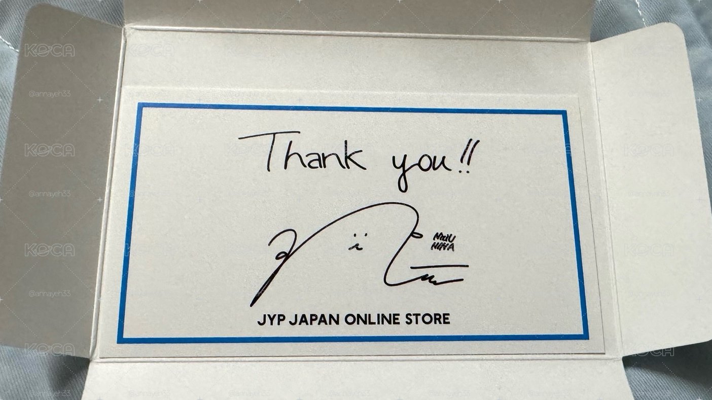 JYP JAPAN 感謝卡