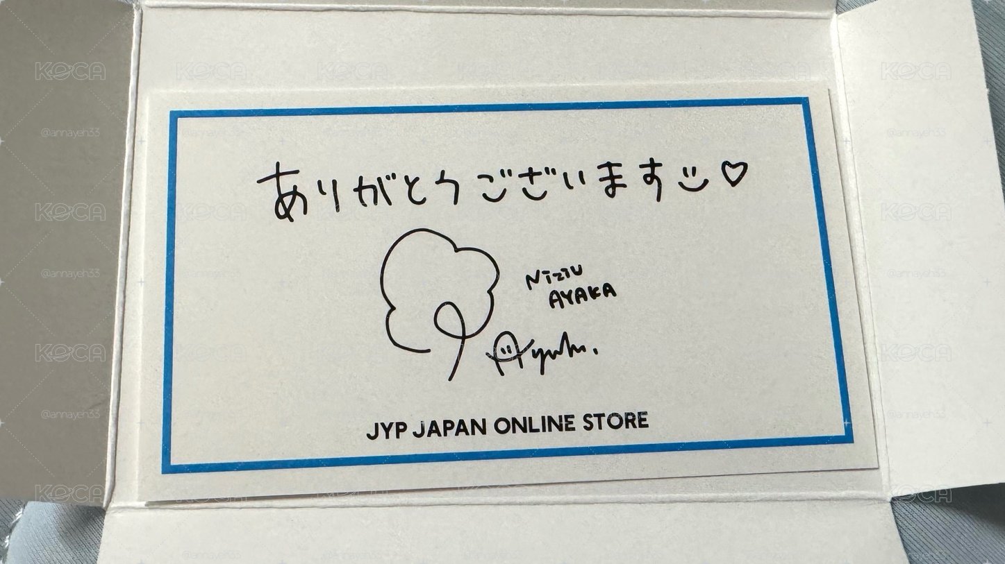 JYP JAPAN 感謝卡