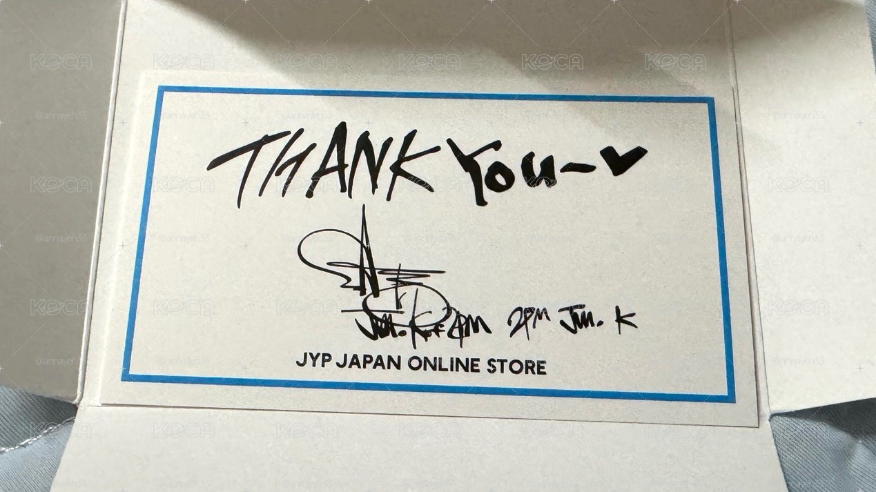 JYP JAPAN 感謝卡