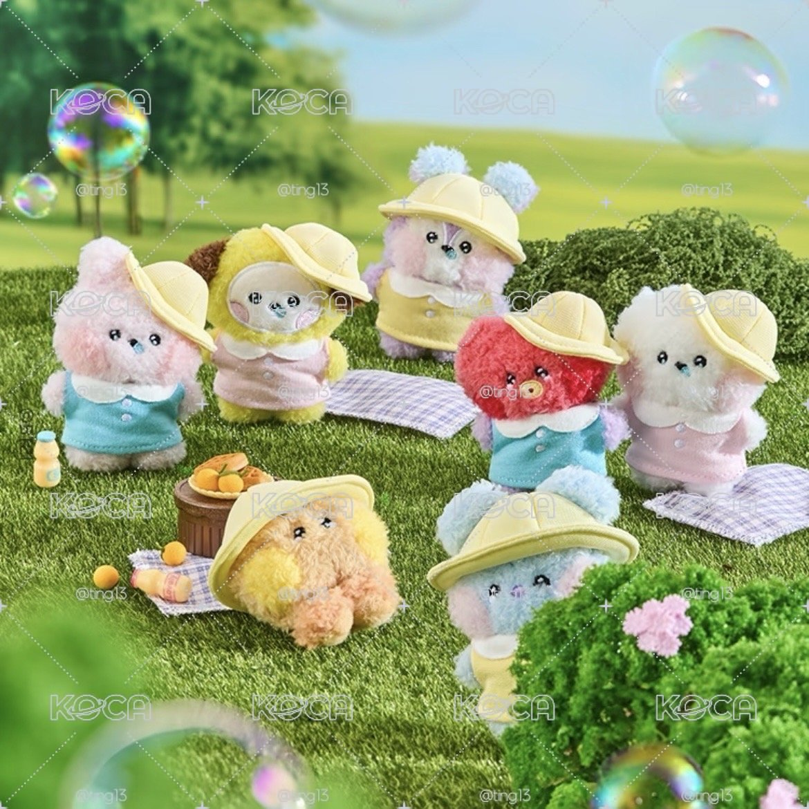 代購9/5結單 BT21野餐娃娃 盒娃