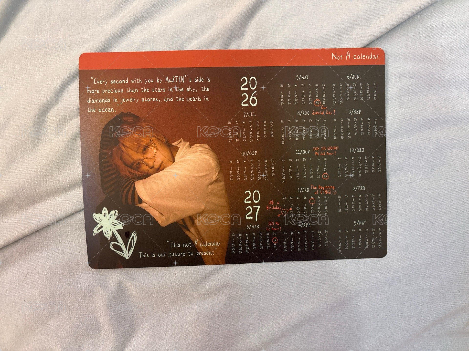 吳昱廷生日會年曆
