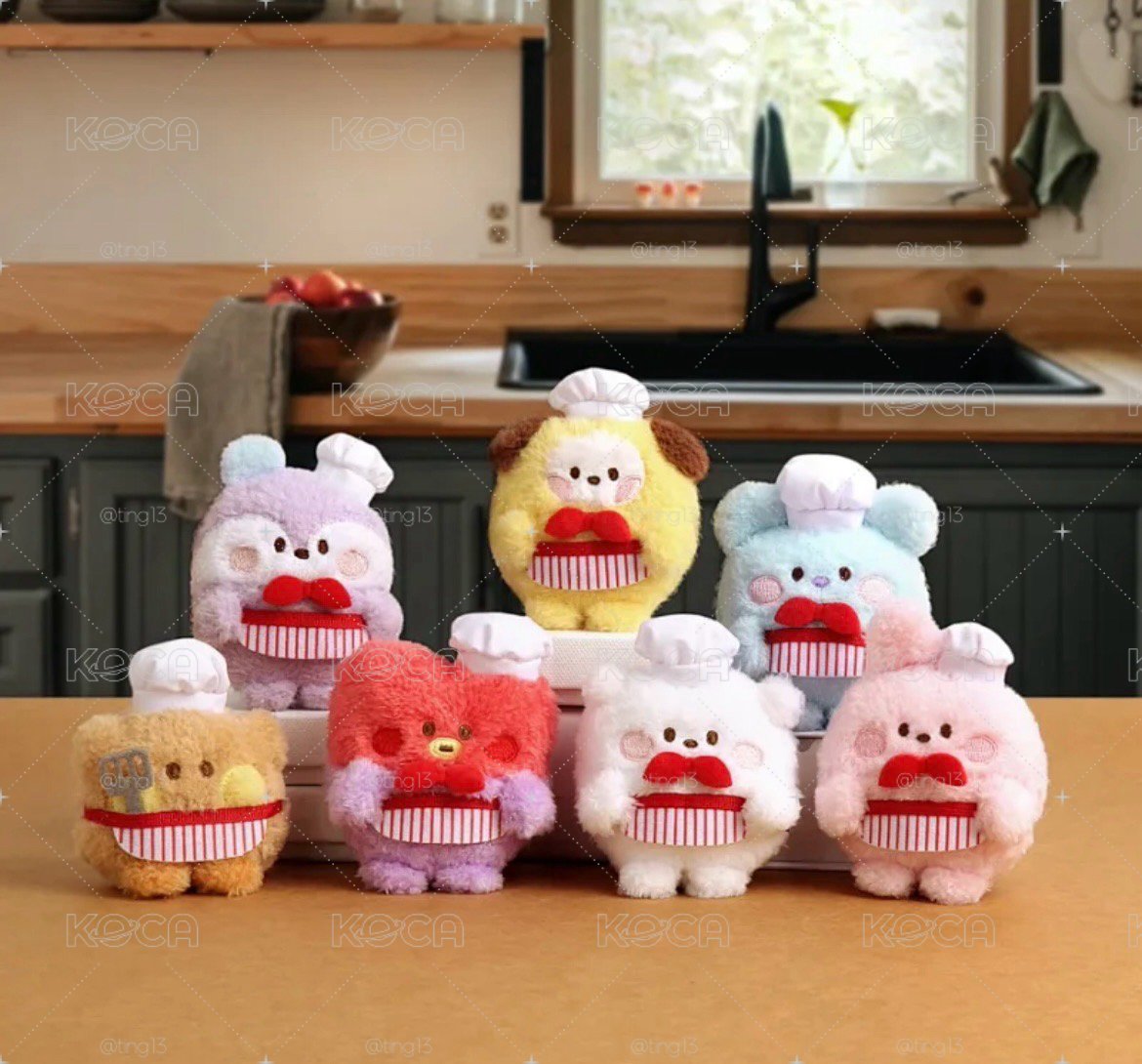 代購 BT21圓滾滾廚師吊飾娃
