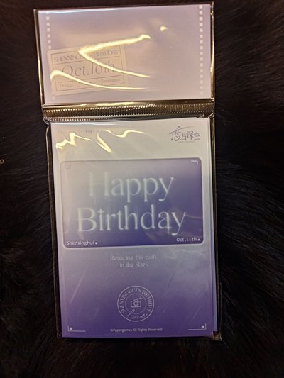 戀與深空  沈星回2025生日拍立得組