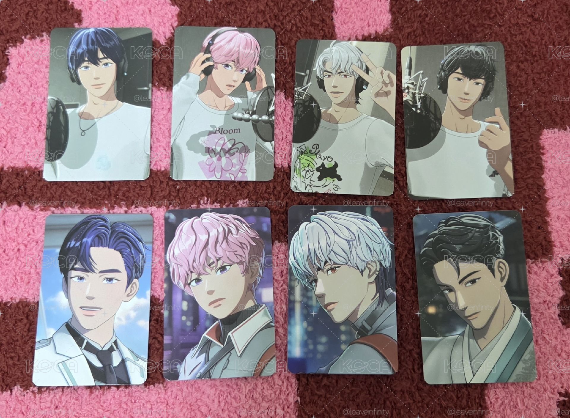 PLAVE 設定集小卡💙🩷❤️🖤8張
