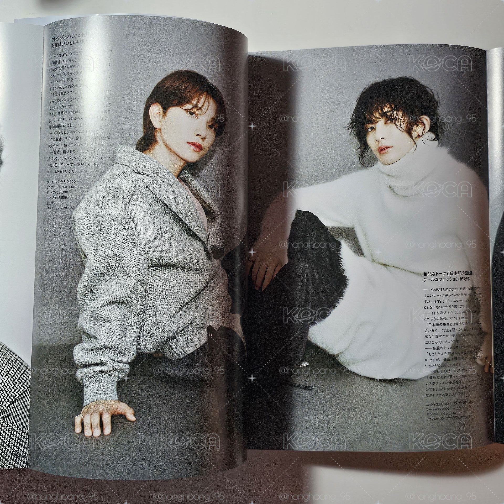 💎二手近全新｜SEVENTEEN 洪知秀 尹淨漢 ELLE Japan雜誌 2023年10月號