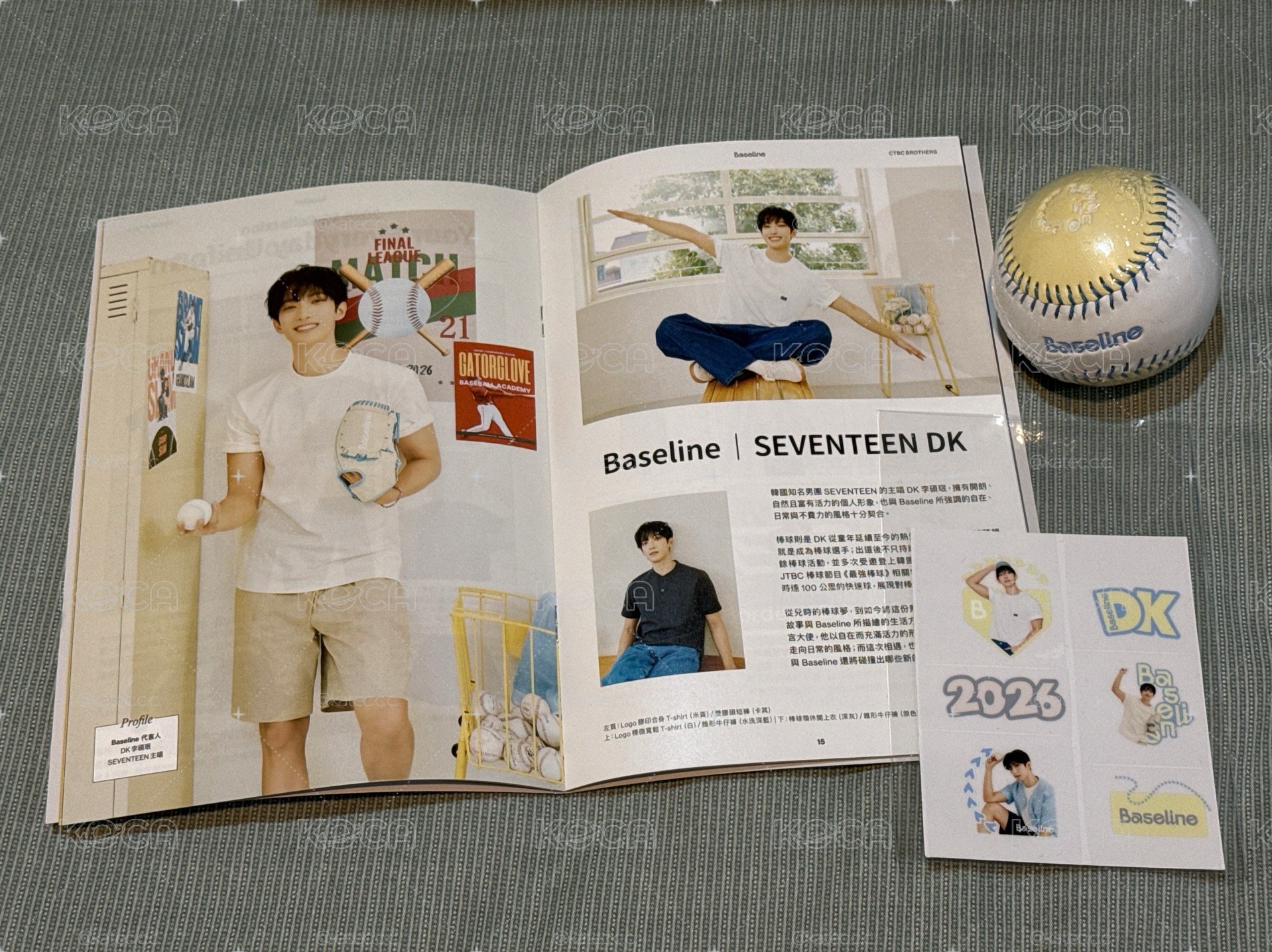 BROTHERS SPACE Baseline系列滿額禮 棒球貼紙組(附小雜誌)