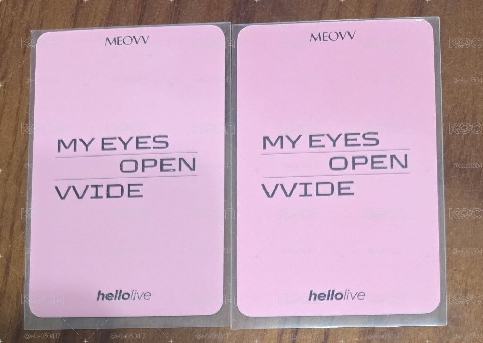 meovv sooin 迷一 hl 線上線下 簽售卡 