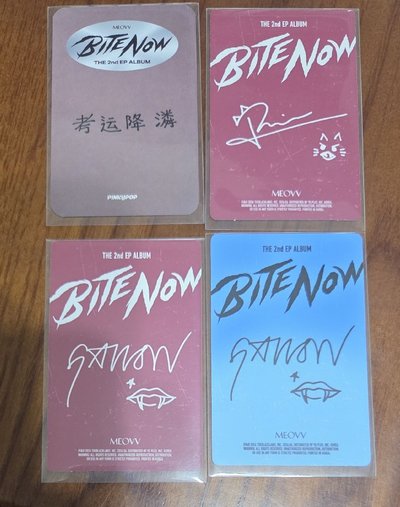 meovv narin BITE NOW pinkypop 線上1:1 簽售卡 