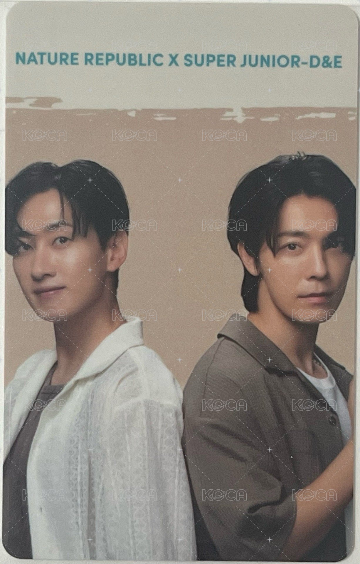 Nature Republic代言 代言卡  背面