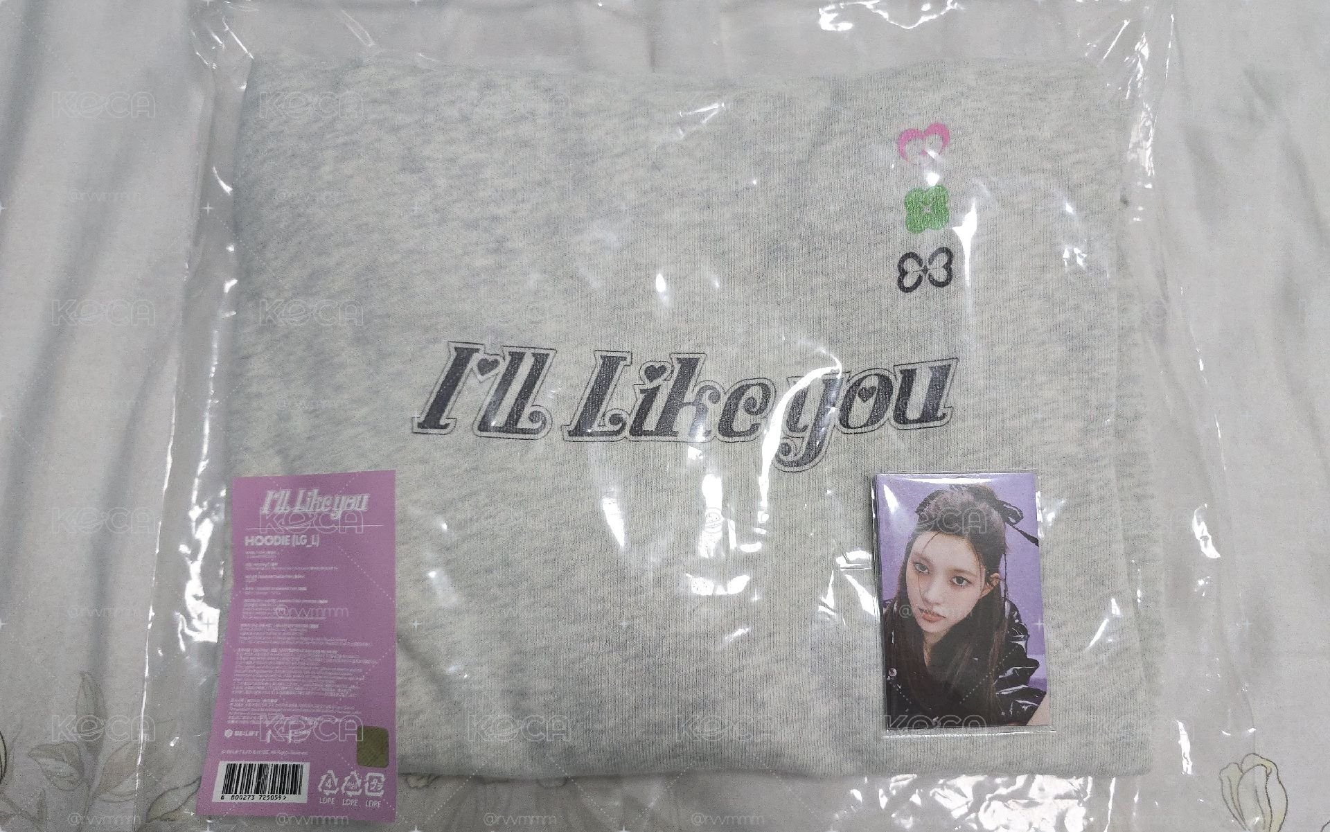 ILLIT I'LL LIKE YOU 帽T L號 含小卡整套