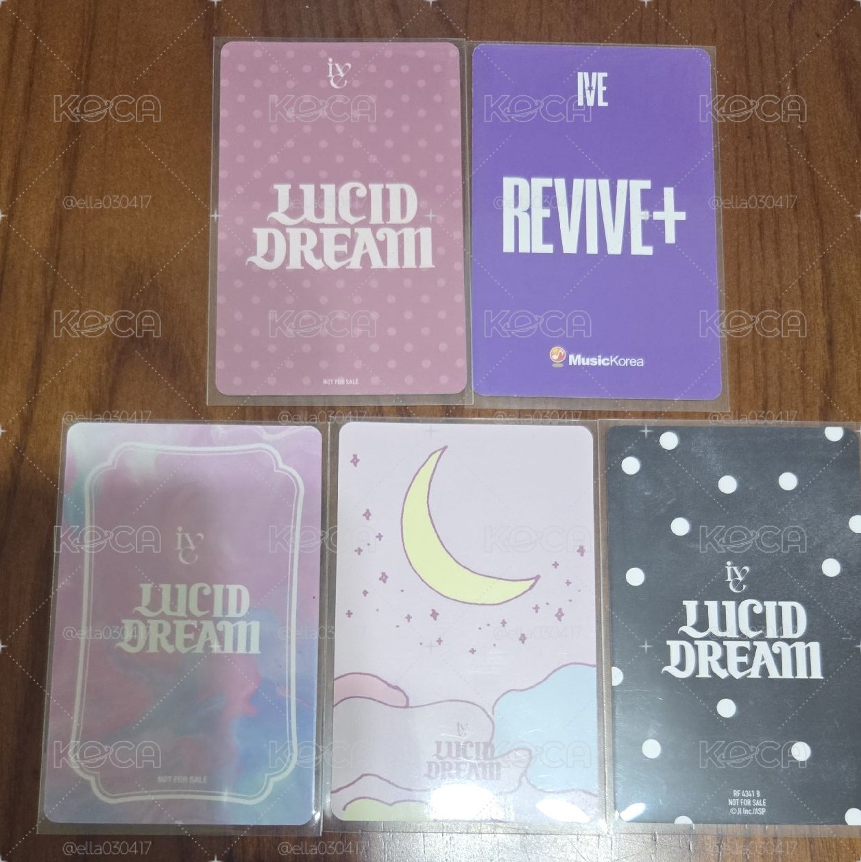 IVE秋5張 LUCID DREAM 特典卡 專卡 REVIVE+ mk3.0 簽售卡 