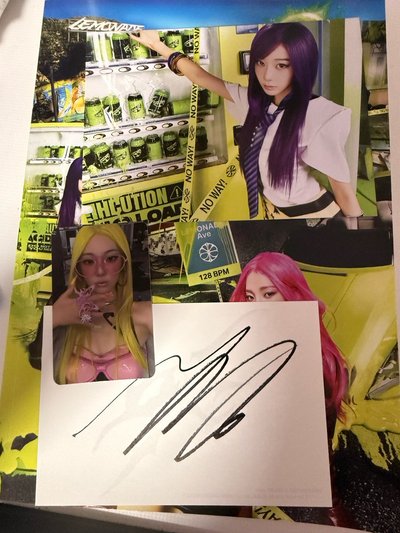lemonade美版簽名專 寧簽+寧卡+吉明信片