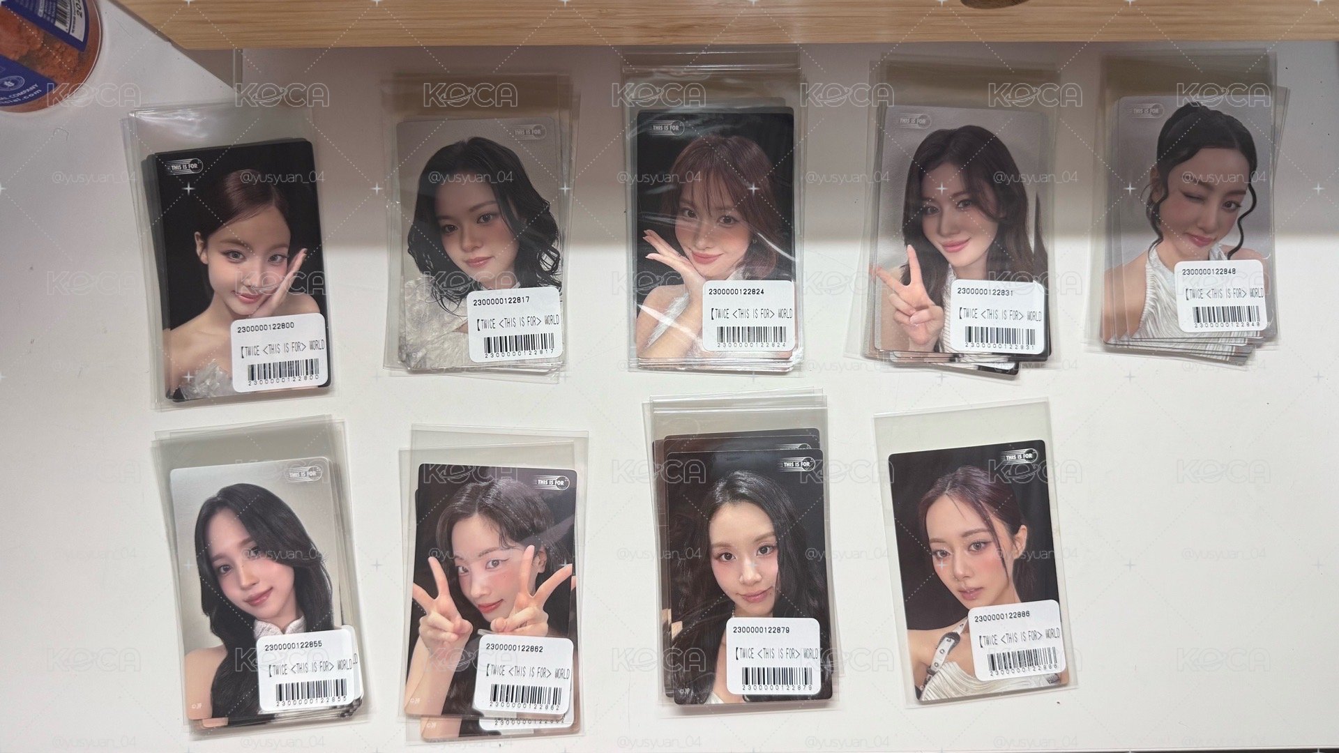 Twice 新國立線上一番賞 F賞卡貼