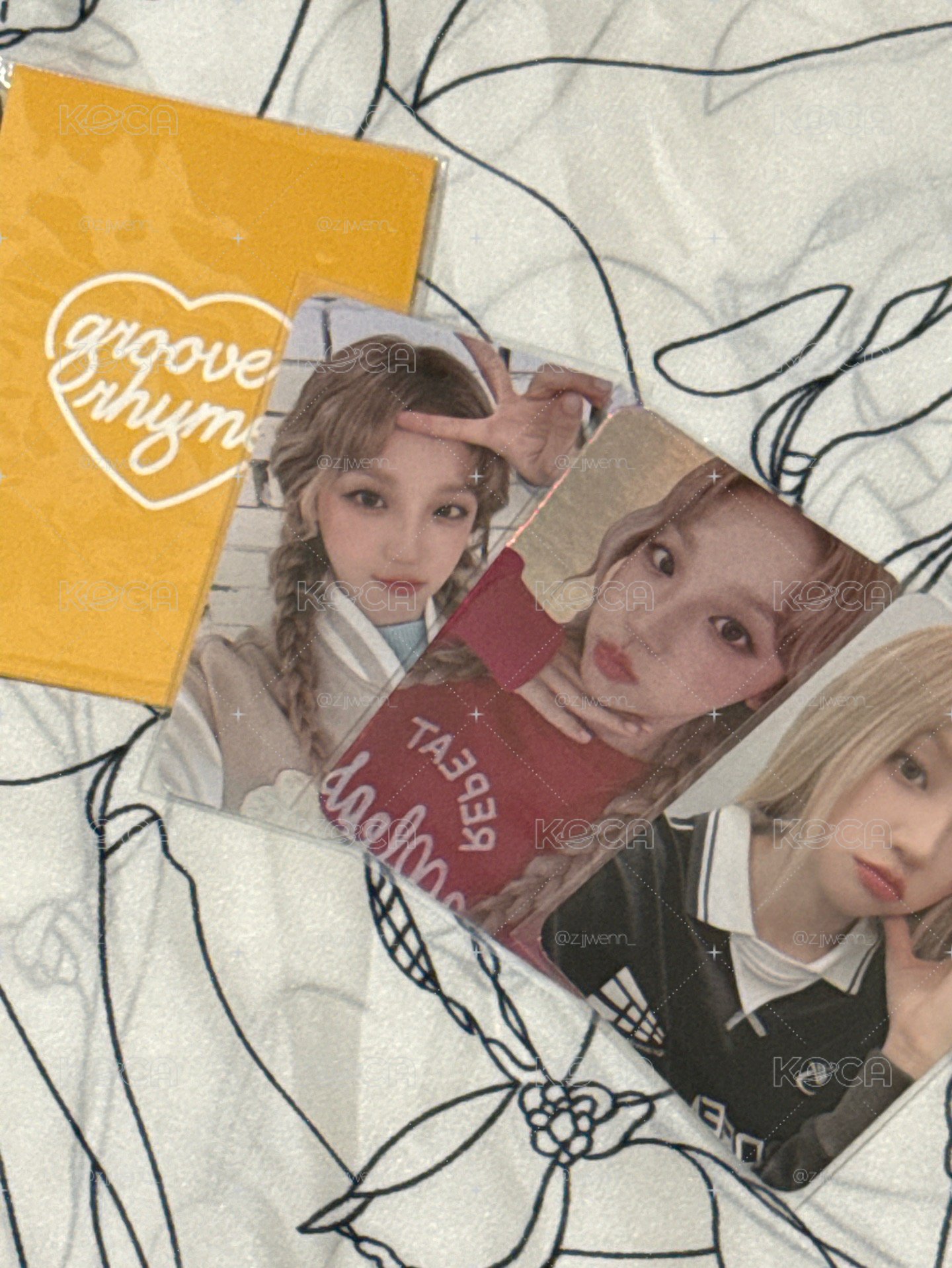 雨琦grooverhyme代言卡一套