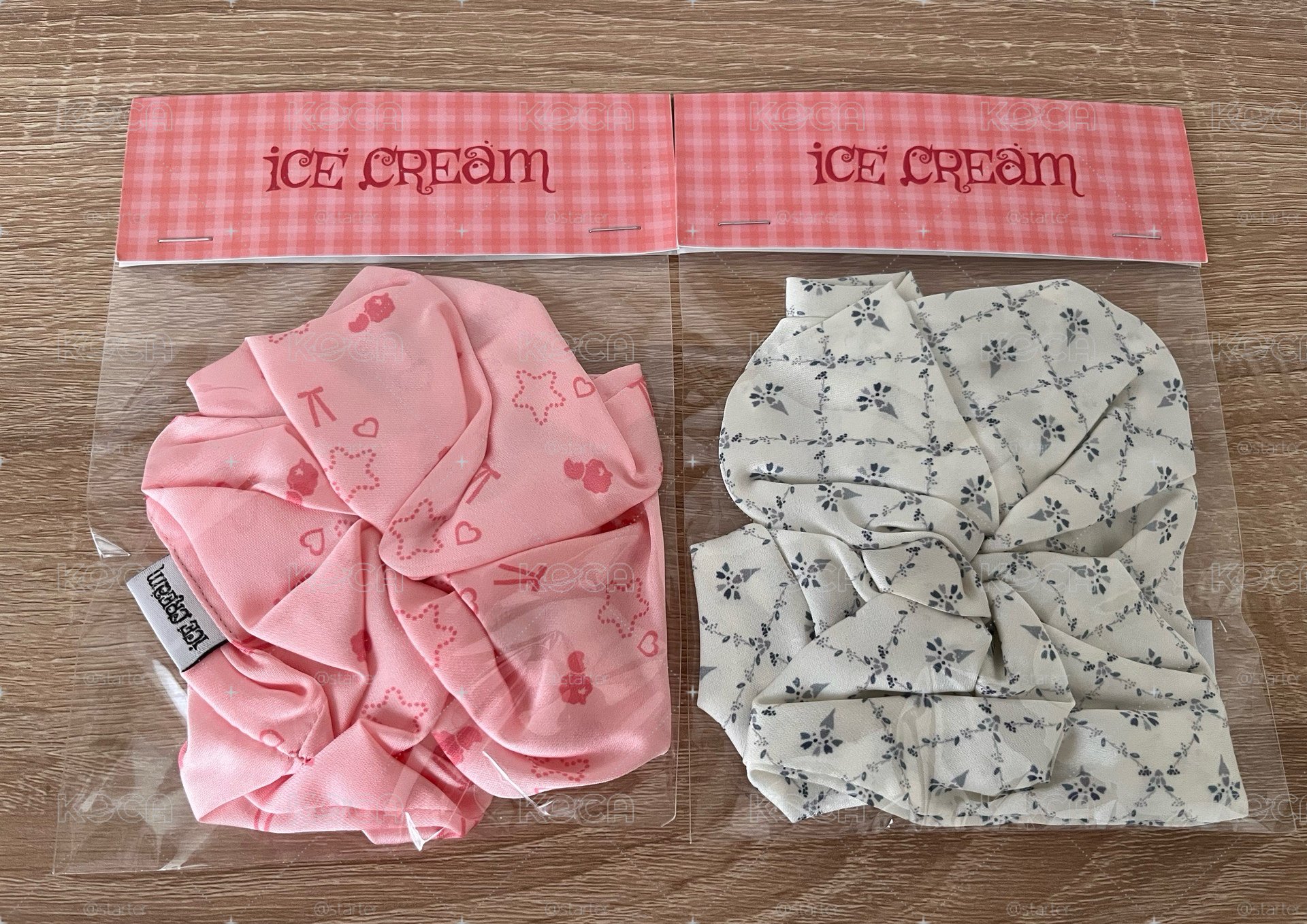 Itzy YUNA ice cream台北快閃店髮圈組（贈送髮圈卡）
