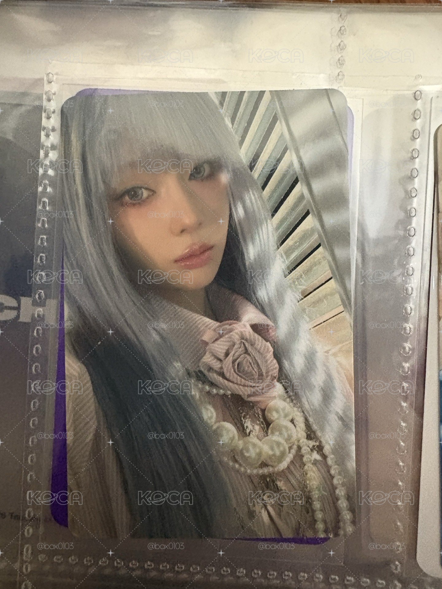 KISS N TELL Poster Ver 專輯卡  藍髮冬