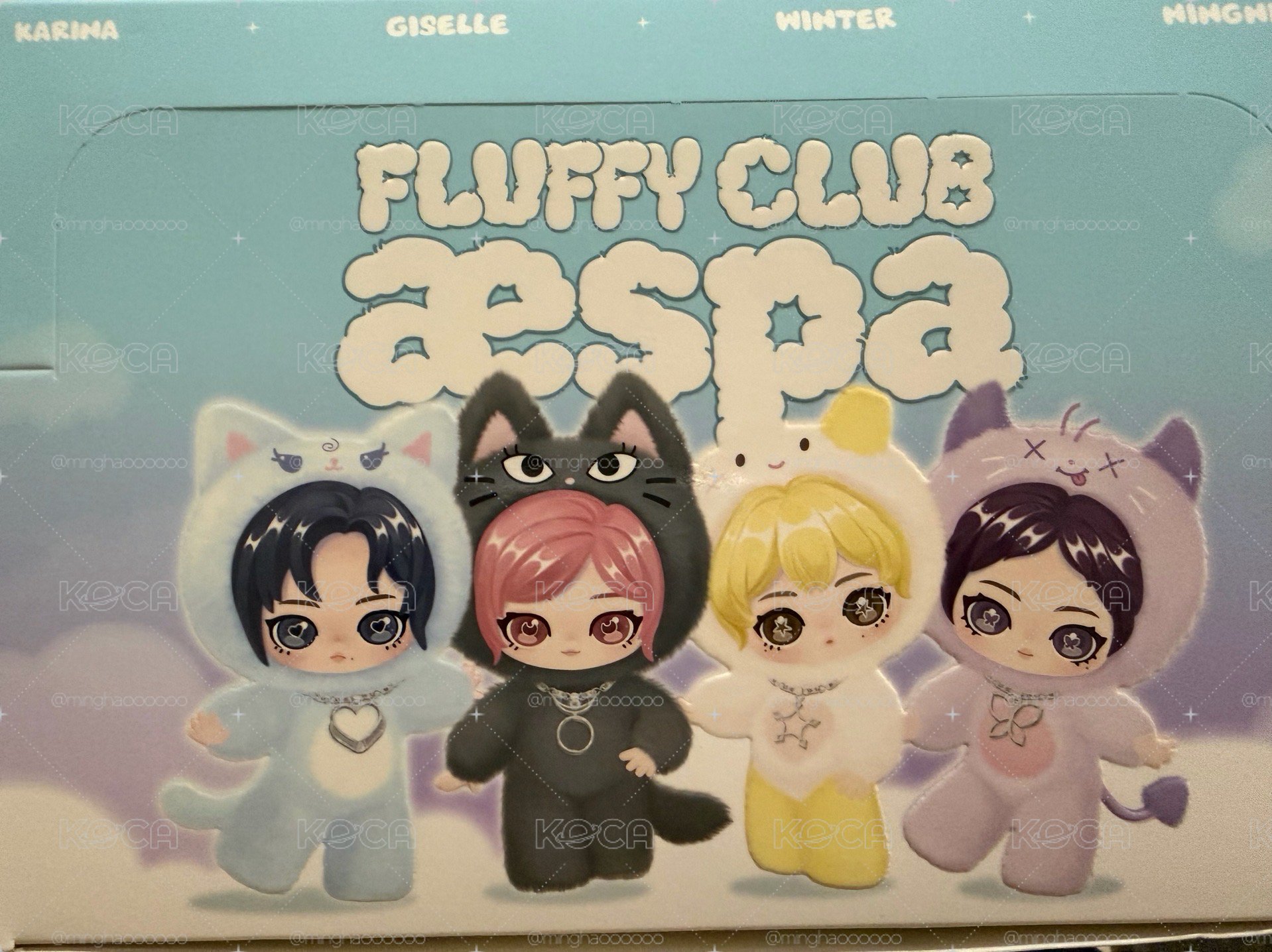 泡泡瑪特 aespa 公仔盲盒 ㄧ中盒 全新