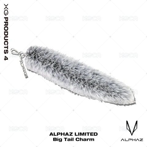 ALPHAZ 長狼尾鑰匙圈（灰）