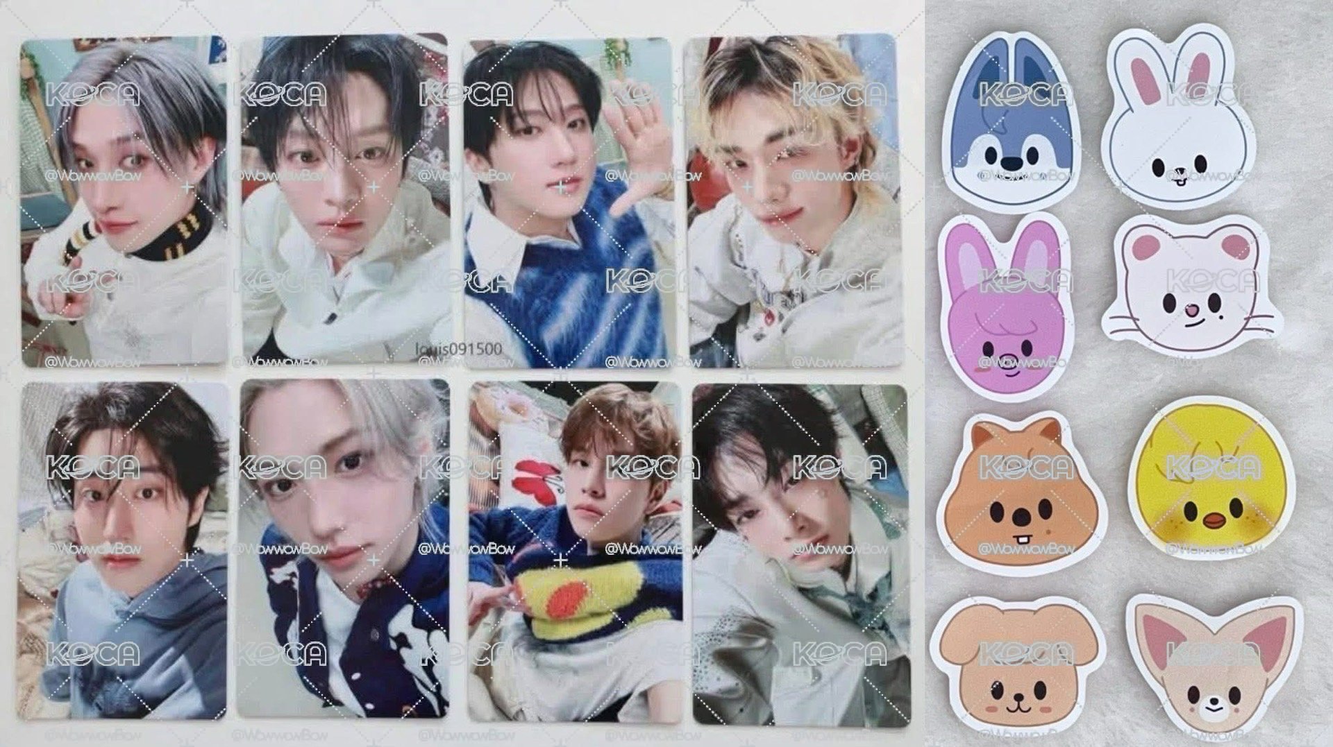 Stray Kids 6th FM 線上滿額一套+第一週小動物紙花+第二週小動物粉色紙花