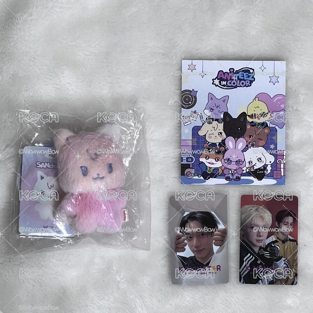 ANITEEZ IN COLOR 娃娃玩偶 COLOR MIX TINY ANITEEZ DOLL +入場卡+集章卡