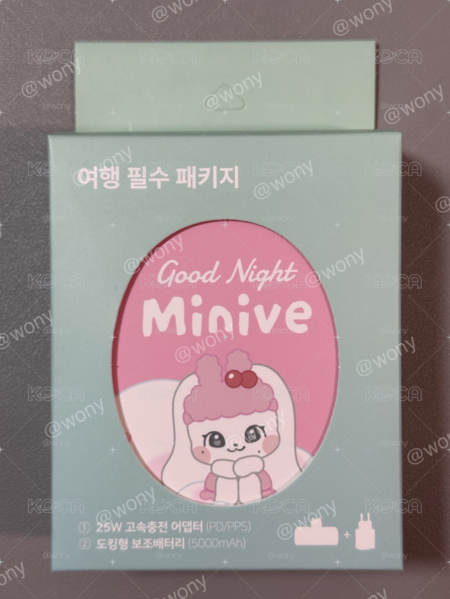 IVE MINIVE 行動電源套組 員 CHERRY