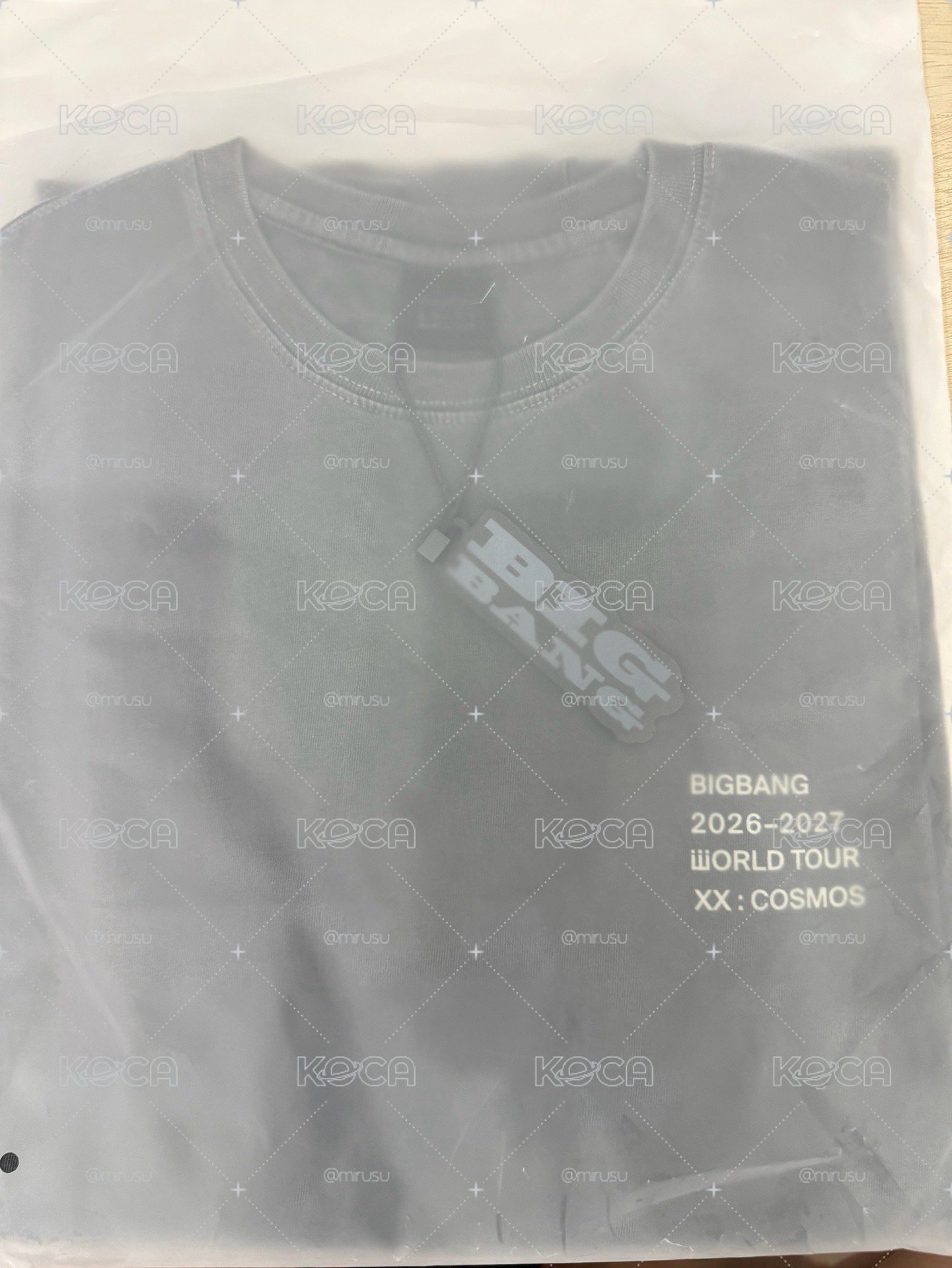 現貨 BIGBANG 巡迴T-SHIRT (L)