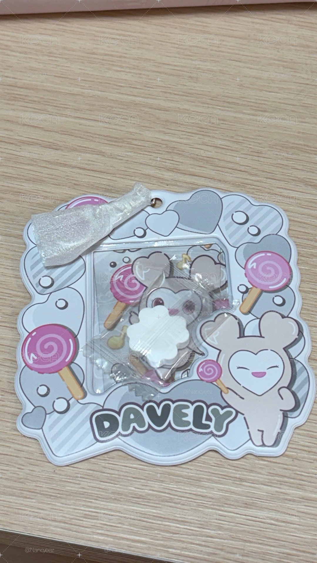 萬代食玩-棒棒糖版卡套DAVELY