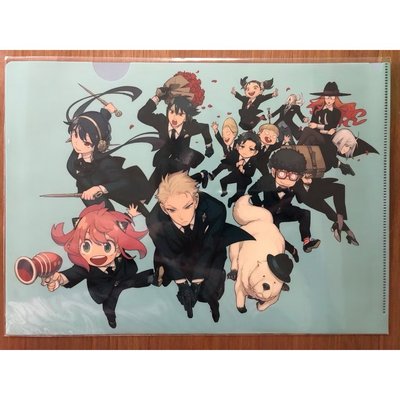 日本帶回 全新 2023 間諜家家酒 SPY×FAMILY展 東京松屋銀座 A4 單層資料夾 - 全角色