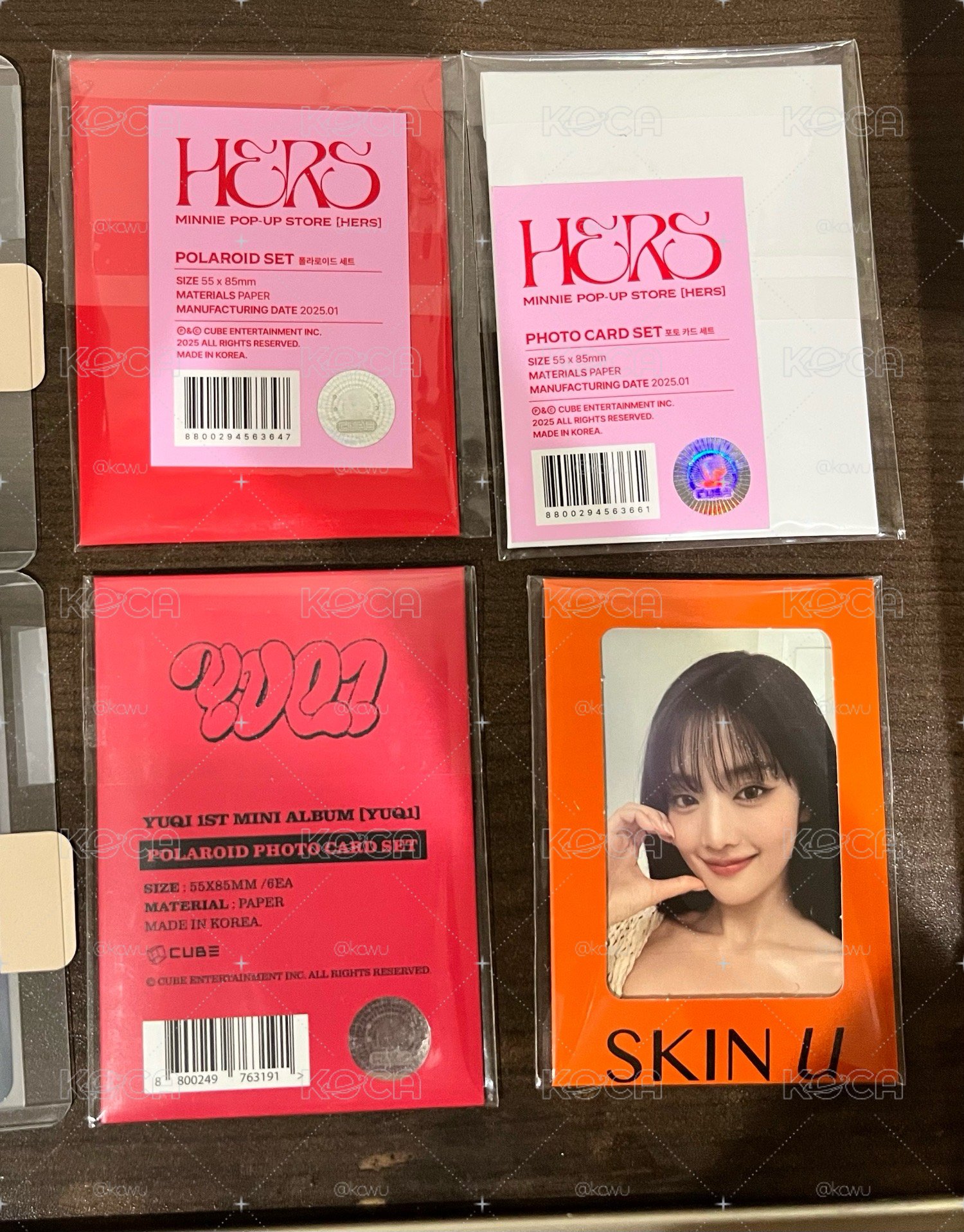 YUQ1 HER 快閃 未拆卡包 拍立得組 skin u代言卡組