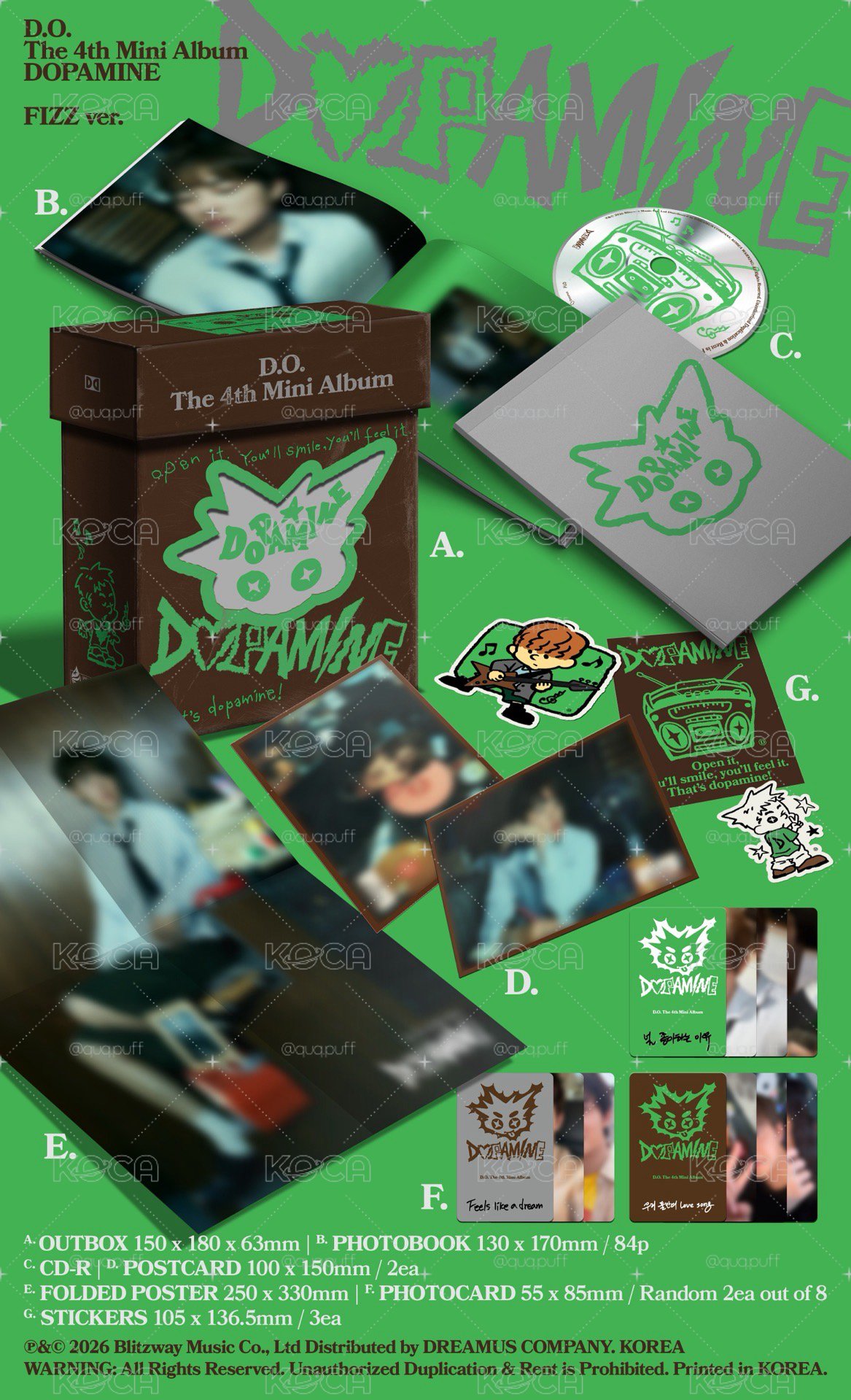 都敬秀（D.O.) 迷你四輯 DOPAMINE 未拆專