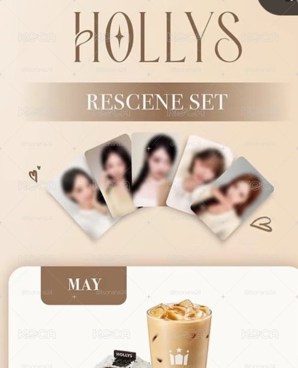 Hollys X Rescene 聯名 隨機小卡 